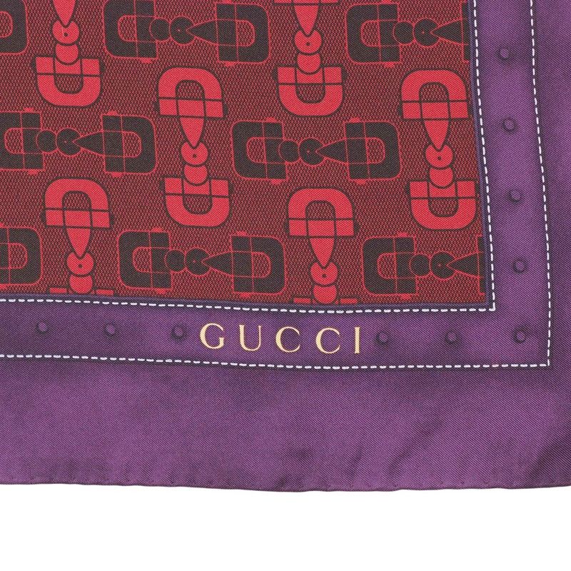 Gucci Scarf Horsebit Belt Motif All Over Total Silk 20250621 Ra5210
