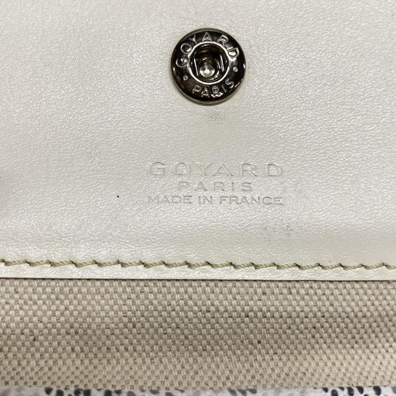 Goyard Tote Bag Saint Louis PM White Leather