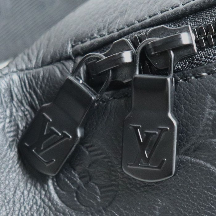 Louis Vuitton Rushbum Bag Waist Bag Monogram Shadow Black M47058 IC Chip Men's