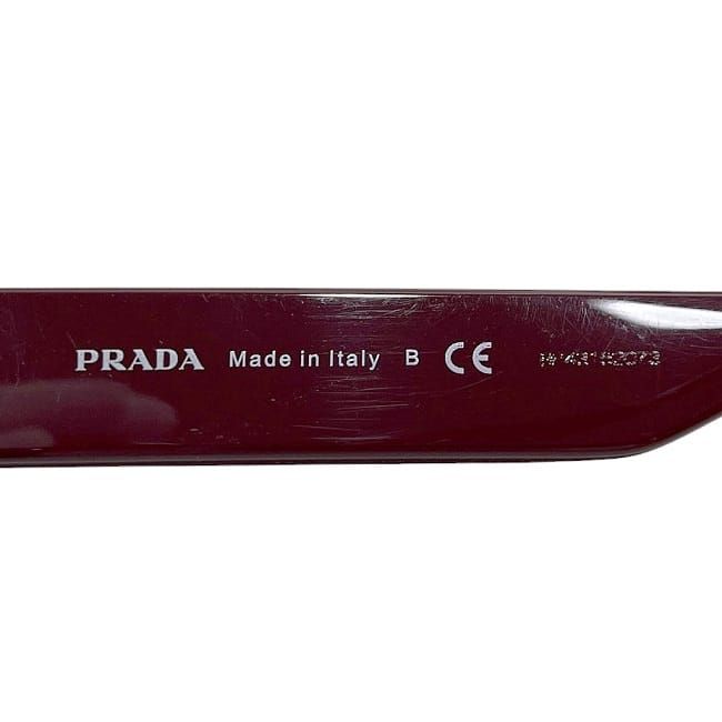 Prada Sunglasses In Black Gradient Bordeaux Red
