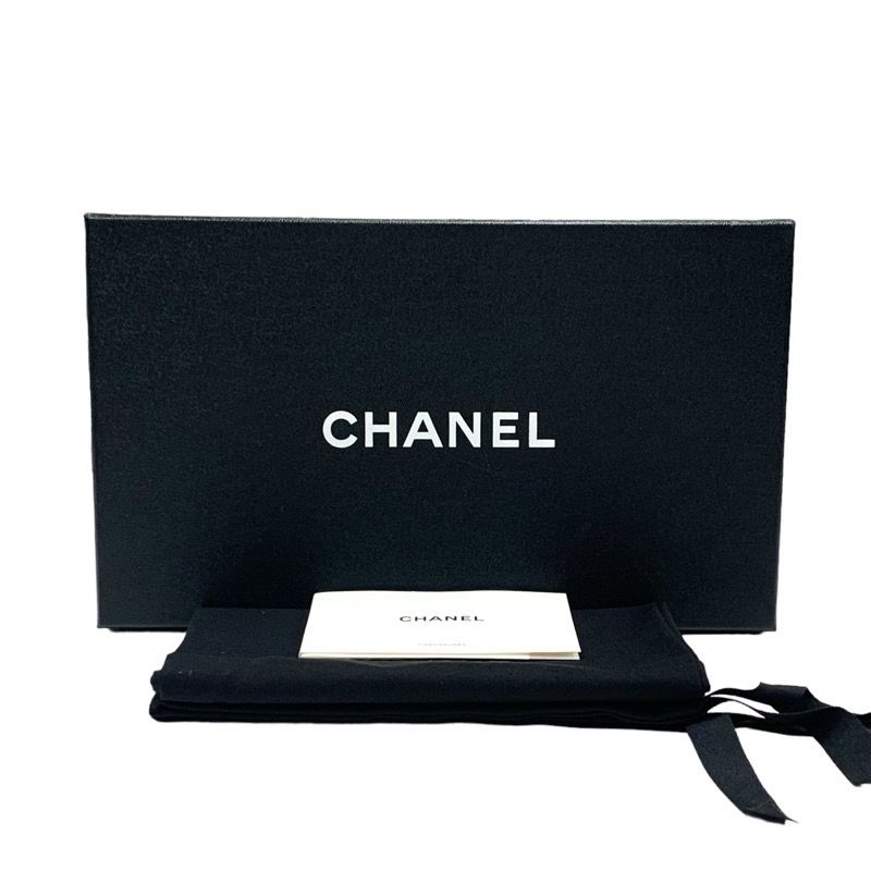 Chanel Flat Shoes Leather Pink Unused Ballet Shoes Here Mark Ribbon