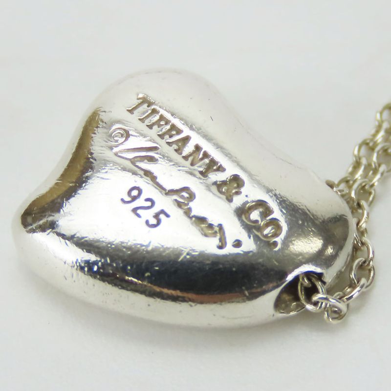 Tiffany & Co Necklace Full Heart 925 Silver Approx 3.2g Silver Elsa Peretti