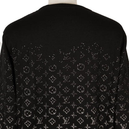 Louis Vuitton Monogram Gradient Rm232q USO Hkn44w Cotton Black Men's Sweater