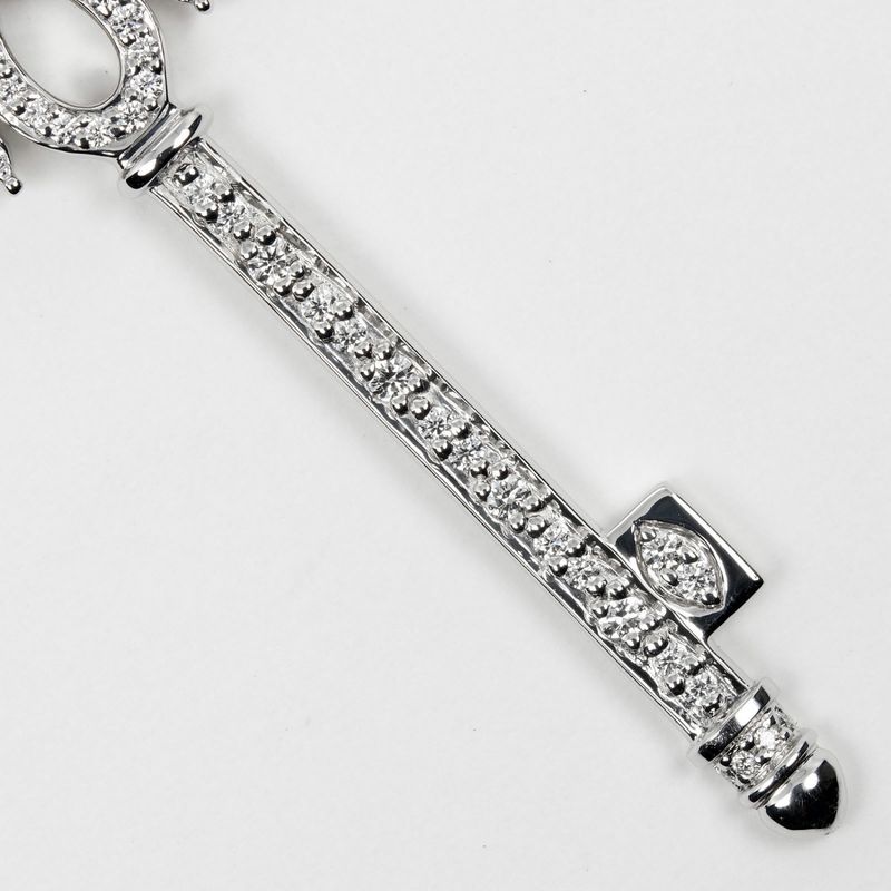 Tiffany & Co Victoria Key Medium Pt950platinum X Diamonds X Rubies Ladies 6.67g