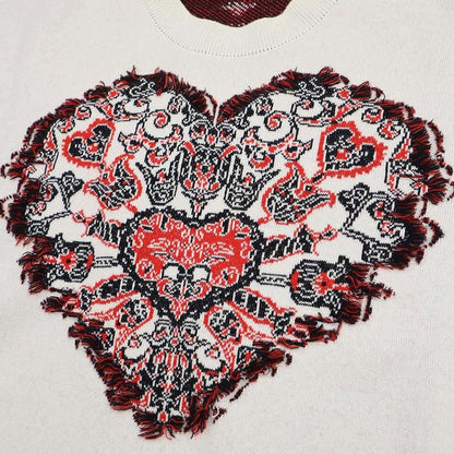 Christian Dior 2023 Cruise Collection Heart Bandana Knit Sweater 314s55am012