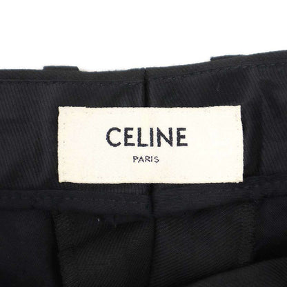 Celine Shorts 2 Tucked Wool Wide Shorts 2p524673d Black 40
