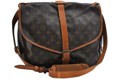 Louis Vuitton Monogram Saumur 35 Shoulder Cross Bag M42254 LV 2314n