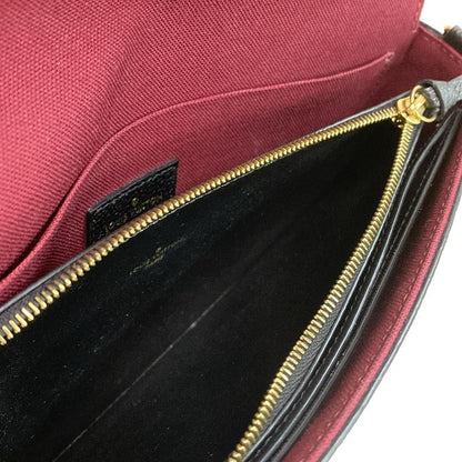 Louis Vuitton Wallet Bicolor Monogram Empreinte Pochette Felicie M80482 Black