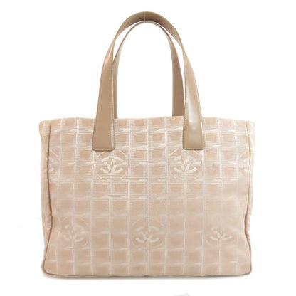 Chanel New Travel Line MM Tote Bag Nylon Jacquard Women