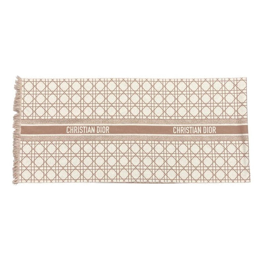 Christian Dior Scarf Canage 31can205i005 Logo Cashmere Wool Pink White Christian
