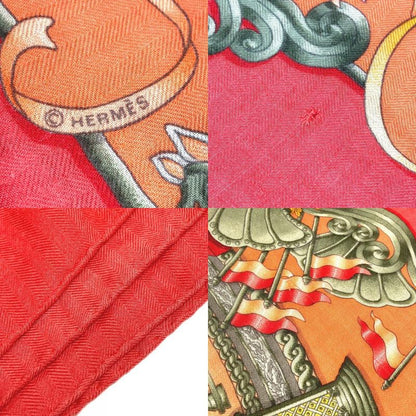 Hermes Scarf Carrégien 140 Carrégien 140 Cashmere Orange