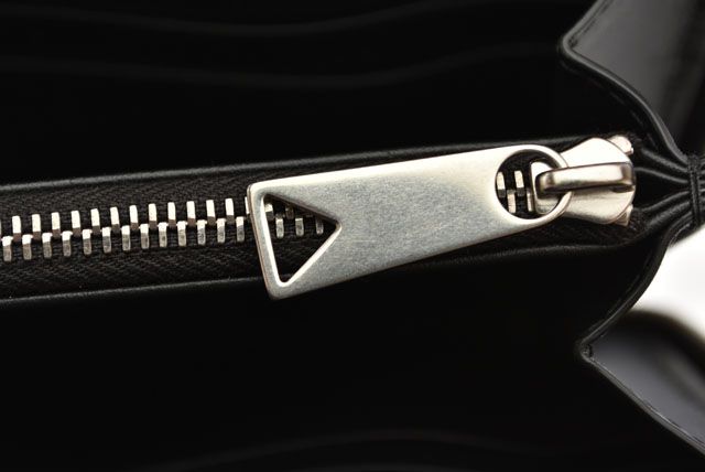 Unused Bottega Veneta Long Wallet Intrecciato Zip Up Around 649607 Calf Black