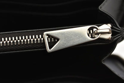 Unused Bottega Veneta Long Wallet Intrecciato Zip Up Around 649607 Calf Black