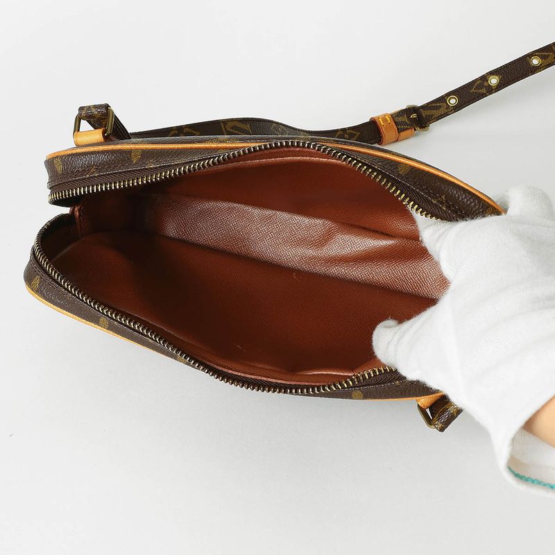 Louis Vuitton Shoulder Bag Pochette Marly Bandouliere Brown Rank A