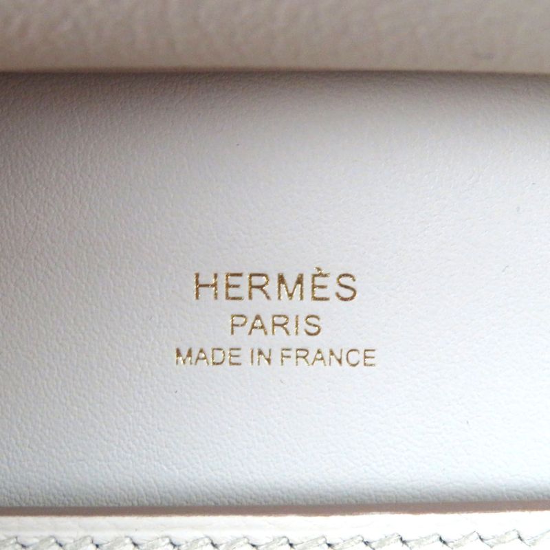 Hermes Gipsyère Mini Beton Evercolor Gold Hardware Handbag Engraved B With Box