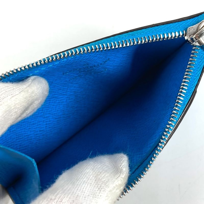Louis Vuitton Coin Case Porte Carte Romie M12382 Monogram Canvas Blue