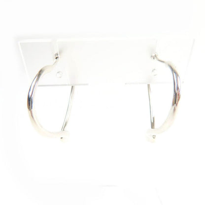 Tiffany & Co Elsa Peretti Small Open Heart Hoop Earrings Ag925