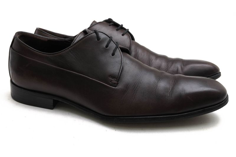 Gucci Shoes Business Shoes Business Men Leather Genuine Dark Brown 147529 A3n00