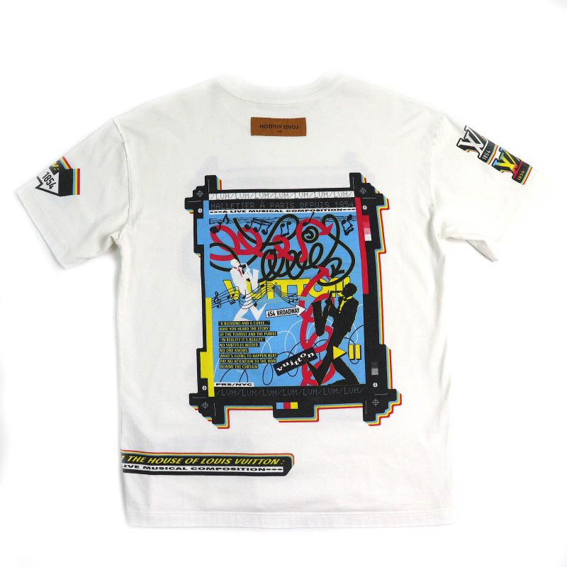 Louis Vuitton 23SS LV Jazz Flyer 100% Cotton Crew Neck Short Sleeve T-shirt