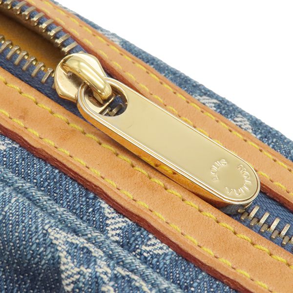 Louis Vuitton Body Bag Bum Bag Monogram Denim Blue Gold Hardware Blue Denim