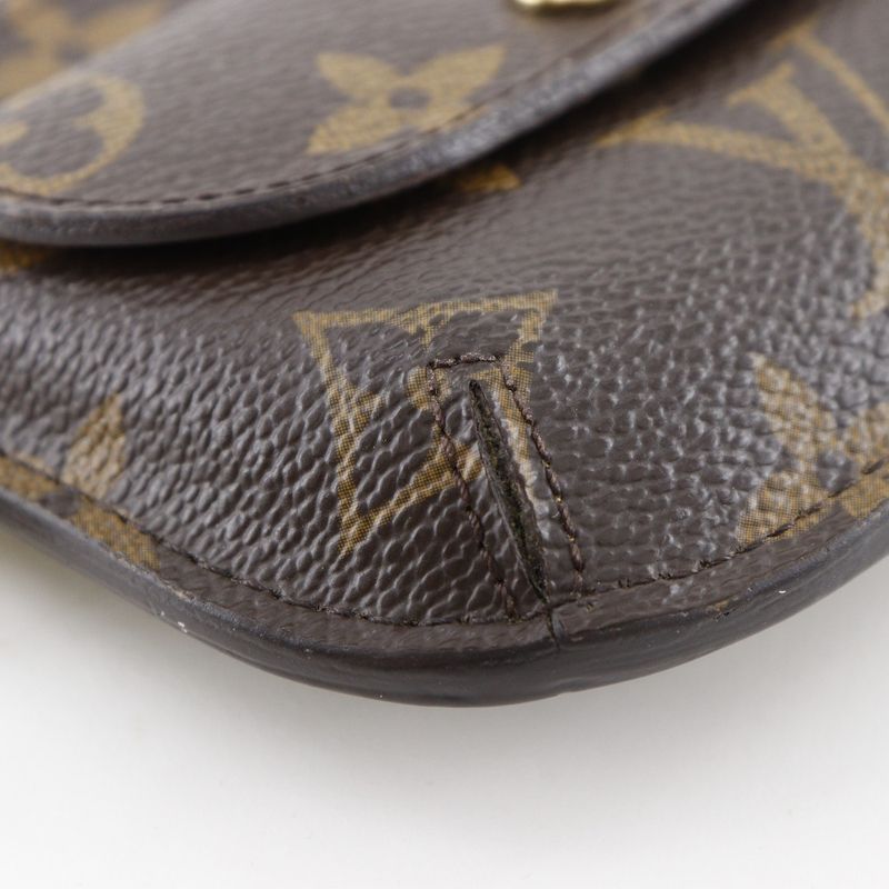 Louis Vuitton Porte Monet Si Ring Monogram Rare M60025 Monogram Canvas Ca0076