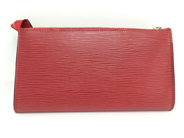 Louis Vuitton Pochette Accessoire Accessory Pouch Epi Carmine Red M40776