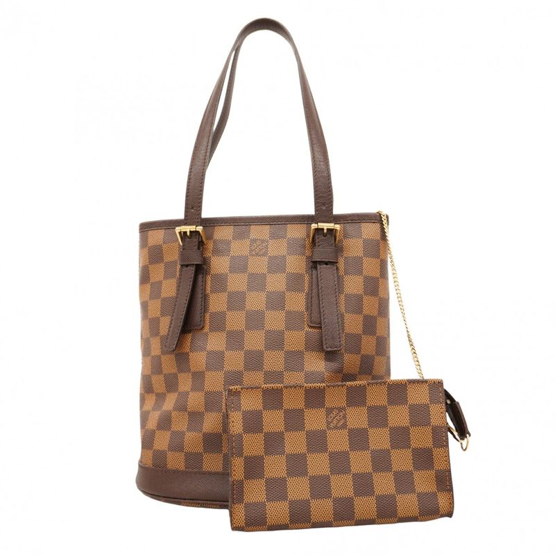 Louis Vuitton Damier Marais Tote Bag N42240 Ebene Womens