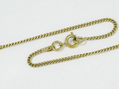 Authentic Chanel Coco Mark Rhinestone Necklace Pendant Plastic GP Gold Plated