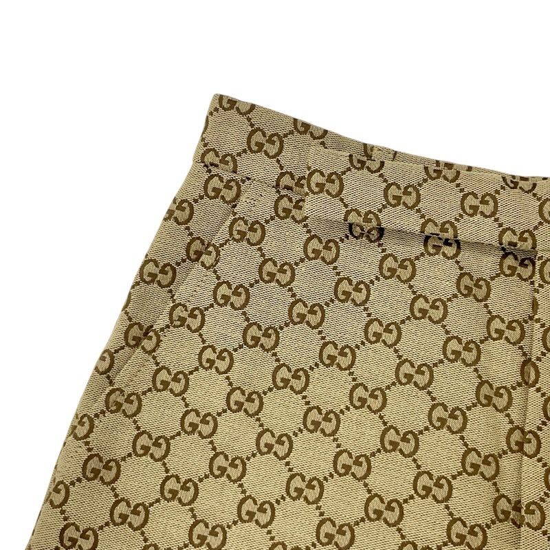 Gucci Bottoms Beige Brown GG Canvas Shorts