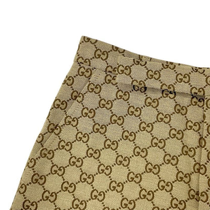 Gucci Bottoms Beige Brown GG Canvas Shorts