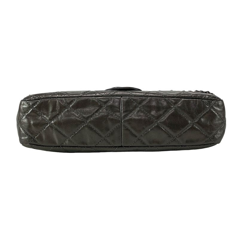 Chanel Shoulder Bag Luxury Linematelasse Dark Gray Chain Shoulder/black