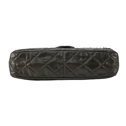 Chanel Shoulder Bag Luxury Linematelasse Dark Gray Chain Shoulder/black