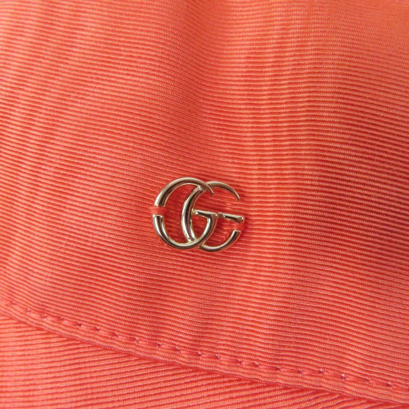 Gucci 729128 GG Motif Bucket Hat With Chain Orange M (57cm (22.44in)) Genuine