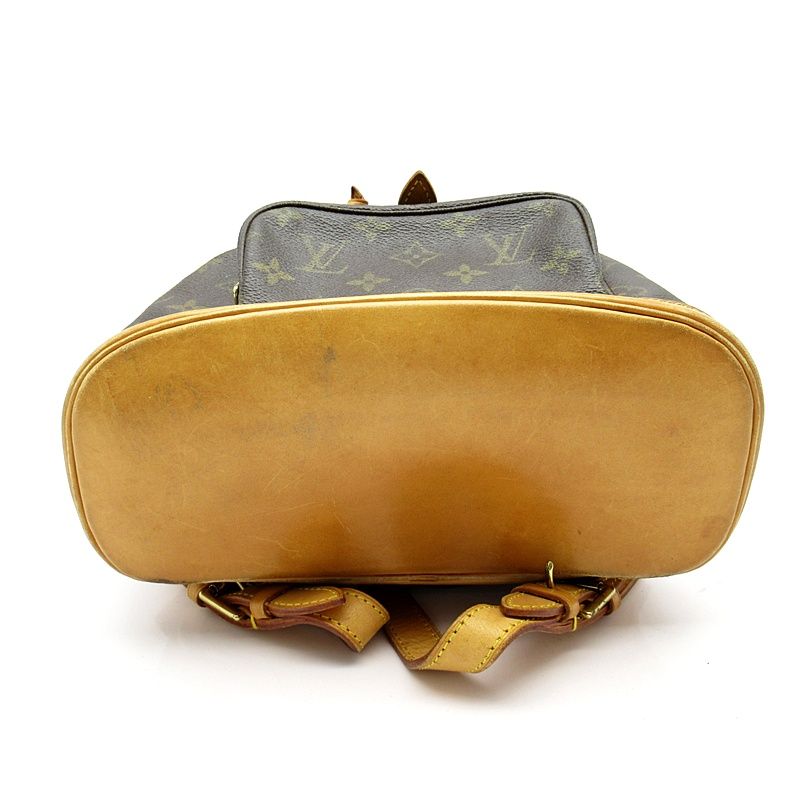 Louis Vuitton Montsouris mm M51136 Monogram Women's Backpack Daypack Brown