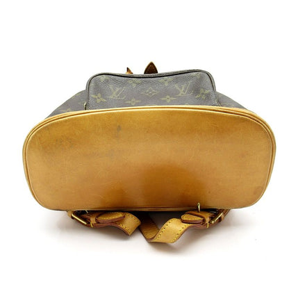 Louis Vuitton Montsouris mm M51136 Monogram Women's Backpack Daypack Brown