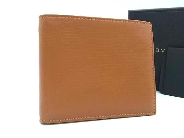 Bvlgari Bvlgari Wallet Billfold Card Holder Men's Women's Brown Bm1953