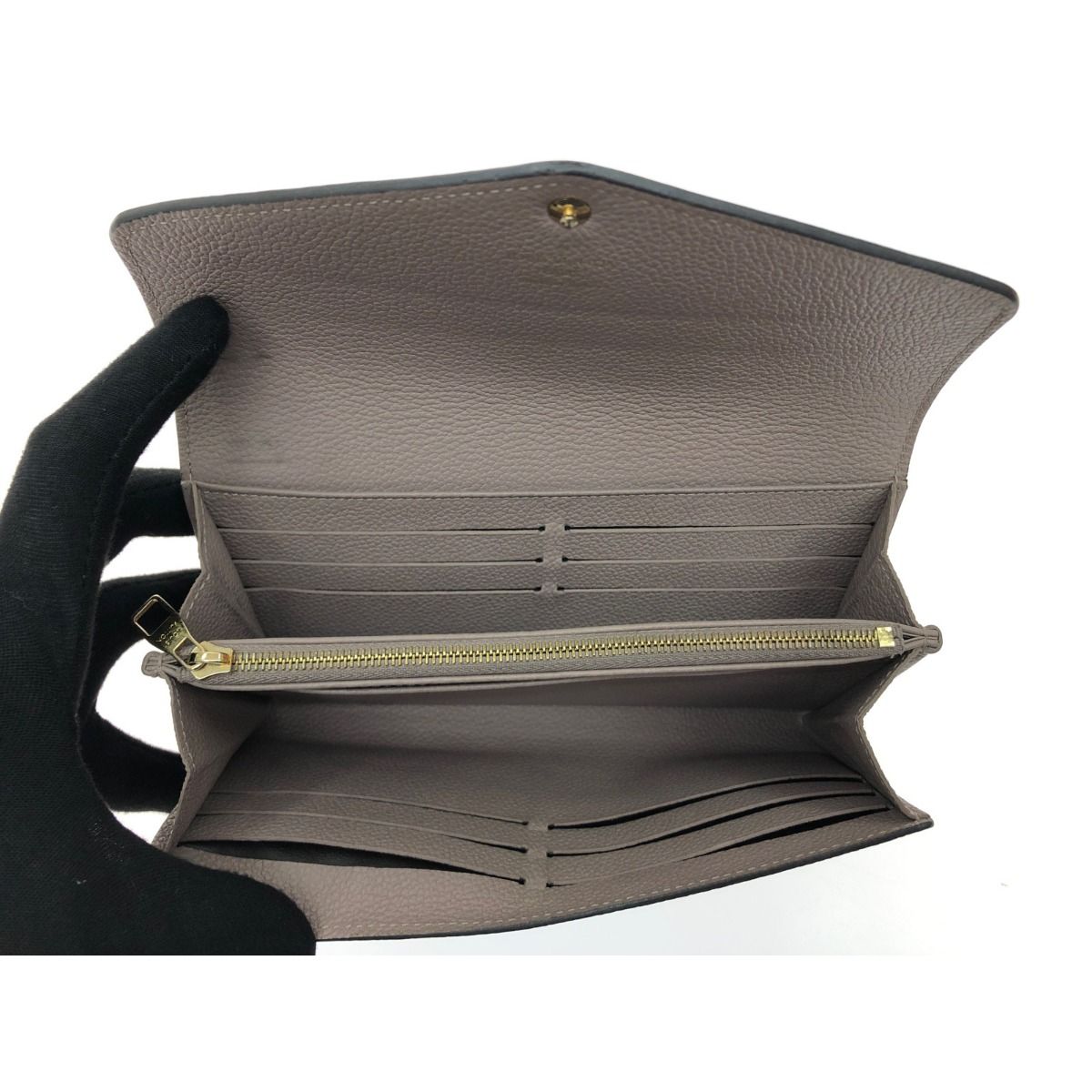 Louis Vuitton Women's Long Wallet Monogram Empreinte Portefeuille Sala