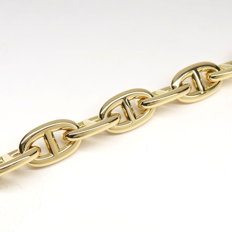 Hermes Bracelet Chaine D'ancre MM 15 Frames 750yg Yellow Gold 15 Links