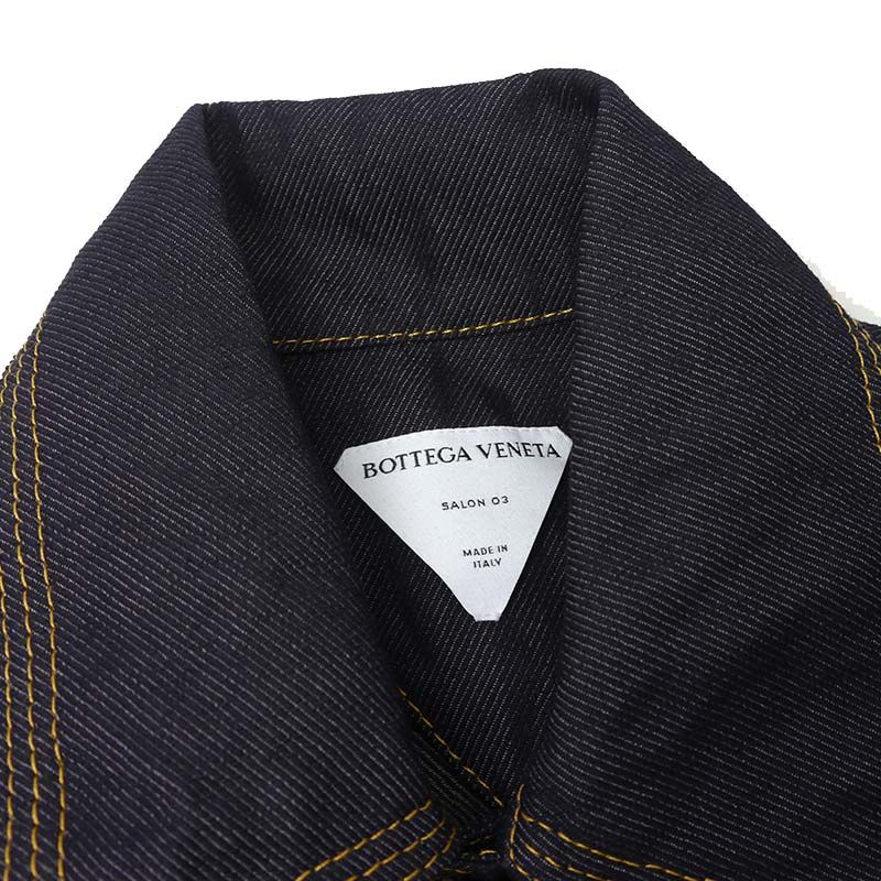 Bottega Veneta Denim Jacket 705597 Size 46 Wrinkled