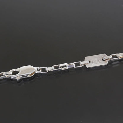 Gucci G Logo Necklace 49 cm Silver 925 Unisex E1034