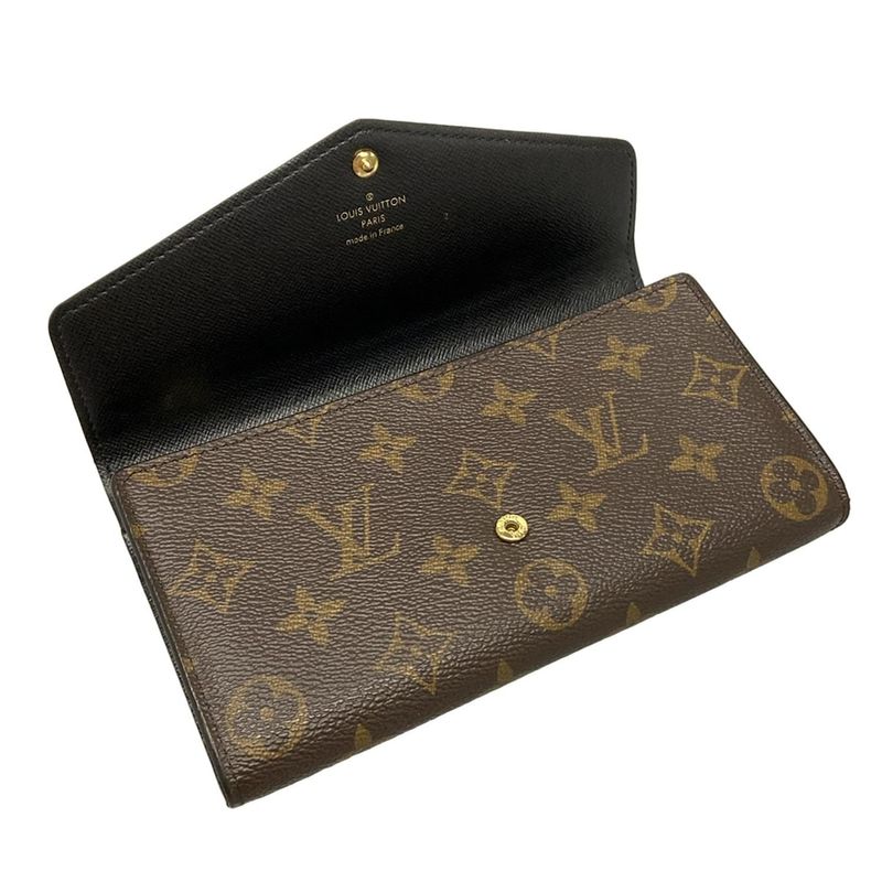 Louis Vuitton Monogram Reverse Long Wallet Portefeuille Sarah M80726 Monogram