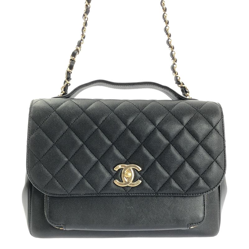 Chanel - Business Affinity Matelasse 2way Shoulder Bag - Black - Women's