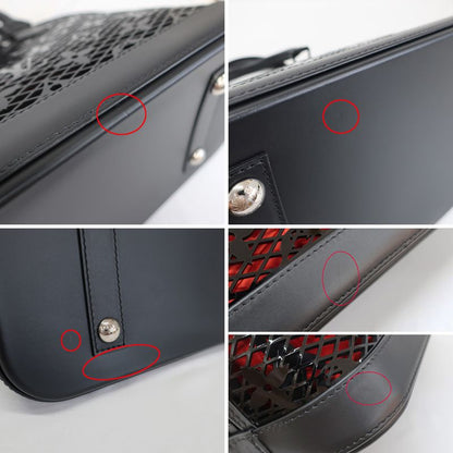 Louis Vuitton Alma PM Monogram Lace Handbag M20355 Black X Red