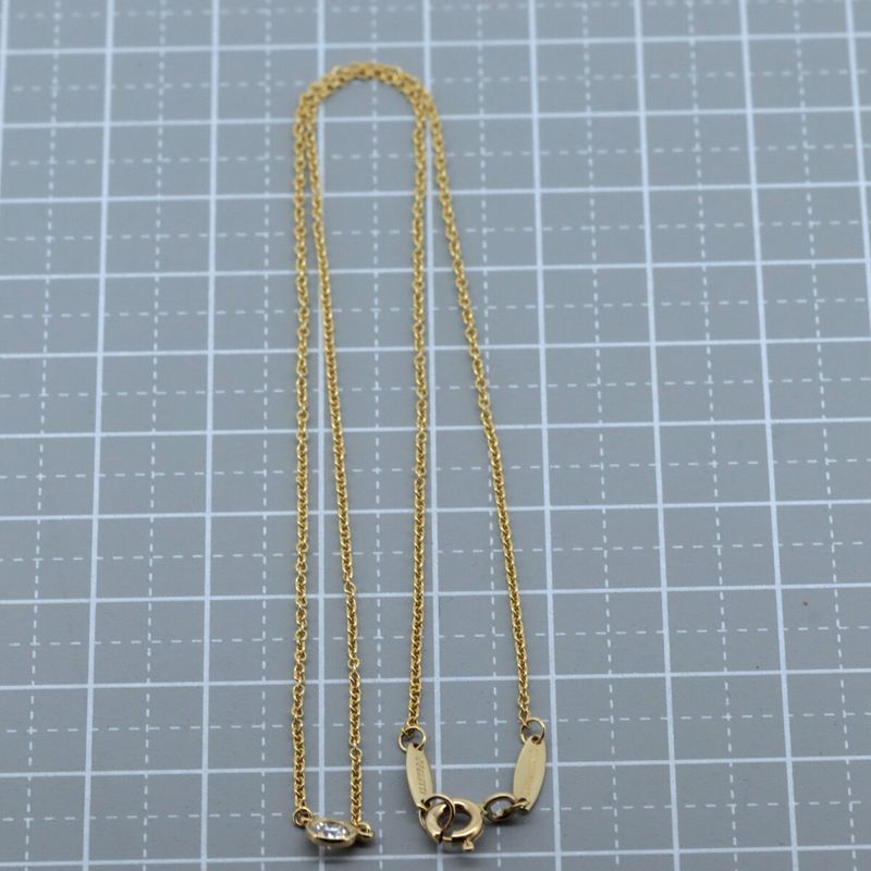 Tiffany & Co Diamond By The Yard Necklace 4.3mm (0.17in) 18K Yellow Gold (18k