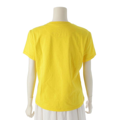 Hermes Cotton H Embroidered Pocket Short Sleeve T-shirt Top Yellow 38