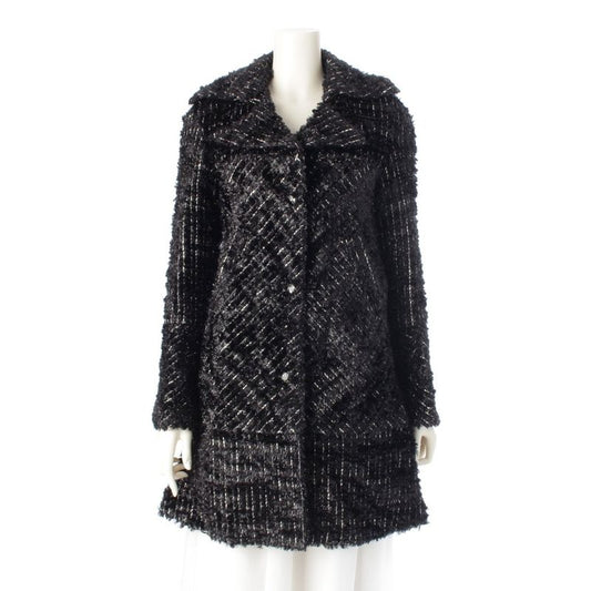 Chanel 13-14aw Wool Nylon Metallic Earth Button A-line Jacket Outerwear P46961