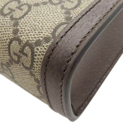 Gucci 2way Bag Super Mini Bag GG Supreme Canvas Beige and Ebony Gold Hardware