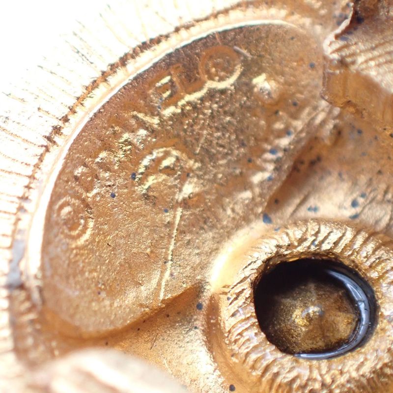 Chanel Ear Ring Stone Gold 63ka993