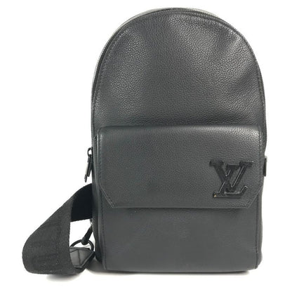 Louis Vuitton Shoulder Bag Pilot Su Ring Bag M23736 Leather Noir Black