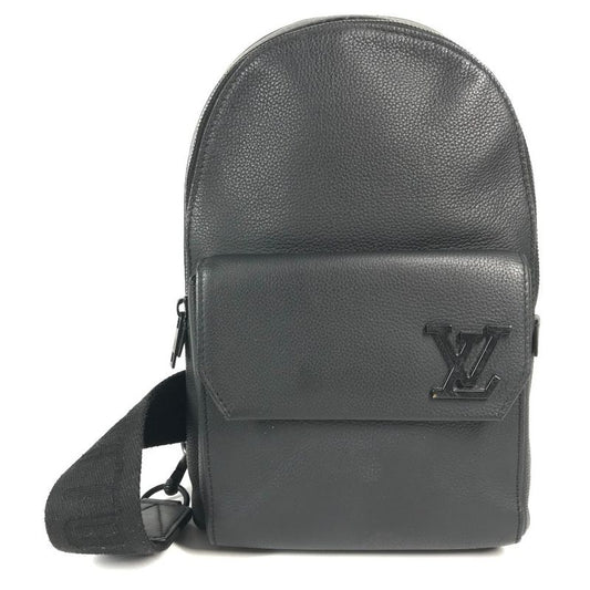 Louis Vuitton Shoulder Bag Pilot Su Ring Bag M23736 Leather Noir Black